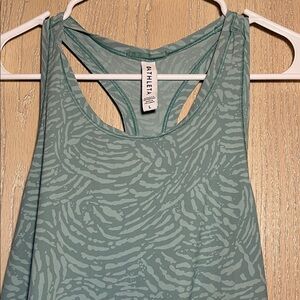 Athleta Teal Patterned Tank Top